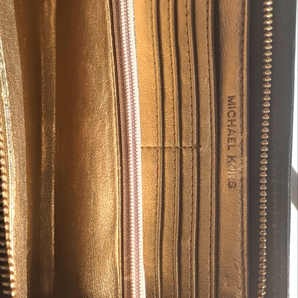 MICHAEL Michael Kors Handbags - Michael Kors Black Soft Leather Evening Purse. Built in wallet inside.  Like New